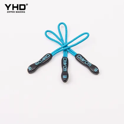 Fast delivery fashion custom rubber customized soft pvc zipper slider pull