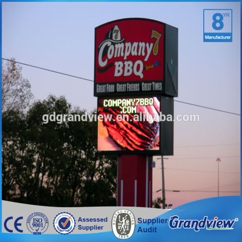 Customized outdoor standing pylon sign