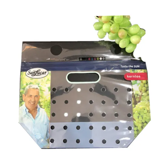 Factory-direct  Pinhole  Fruit Banana Apple Plastic Packaging bag with window
