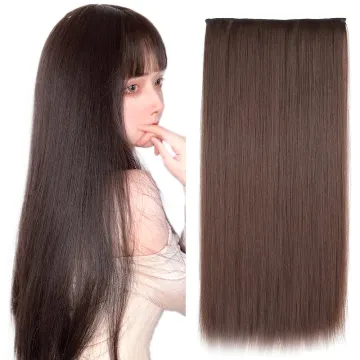 Wholesale Blonde Black Long 22''Straight Ombre New High Quality Hairpiece 5 Clip Synthetic Clip In Hair Extensions For Women