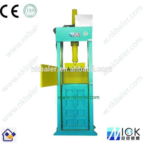 hydraulic manual used clothes and textile compress baler machine