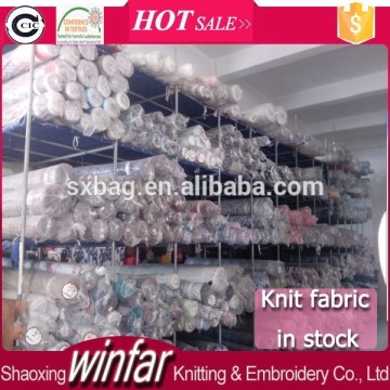 Shaoxing Winfar Manufacture clearance textile knit fabric lot of stock fabric for sale