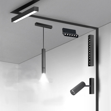 Ultra Thin Smart Recessed Rail Magnet DC48V LED Magnetic Track Lighting