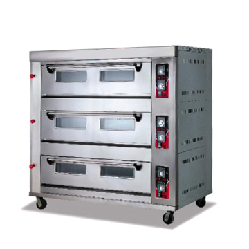 K555 3 Layer 9 Trays Commercial Gas Deck Oven