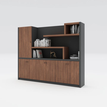 Big storage cabinet modern furniture MDF book case wooden office filing cabinet