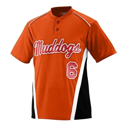 Sublimated quick dry plus size baseball shirt