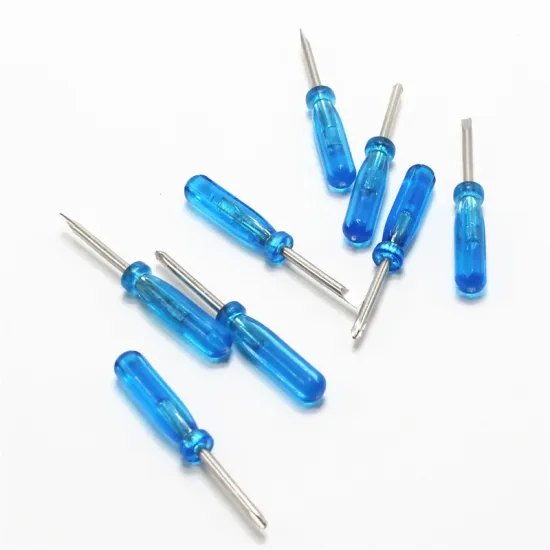 Best Precision Small Slotted Screwdriver Mini Blue Transparent Plastic