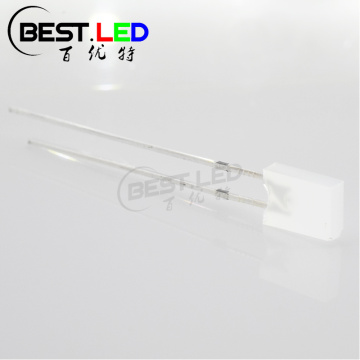 2x5x7mm Rectangle Wide Angle Diffused White LED