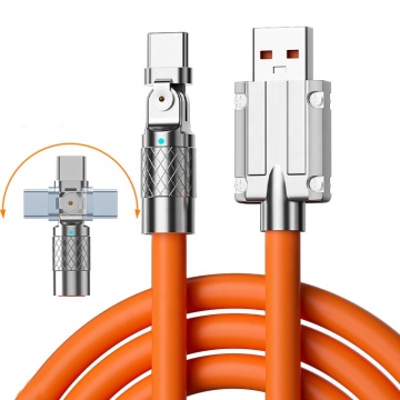 Original Cheap Low Price USB to Type-C Rotating 180 Degrees Fast Charging Data Cable 1M