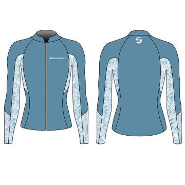 Seaskin Ladies 3mm Depan Zip Wetsuit Jacket Top