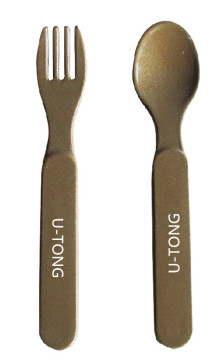 Rice Hull Cellulose Material Spoon and Fork