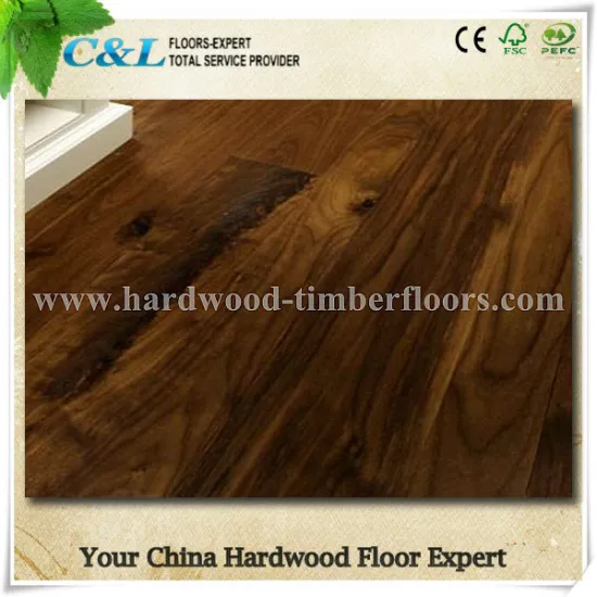 Finshed Dark Bronze color American walnut solid wood flooring