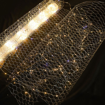 Customizable LED Copper Wire Star Ceiling Lights for Wedding Decorations