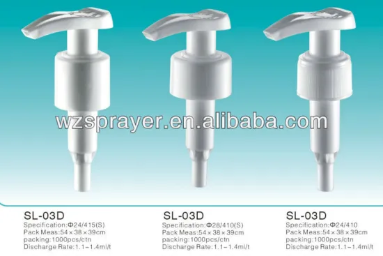 Plastic Left-Right Lotion Pump,SL-03D,big round head ,smooth closure design