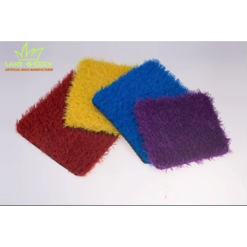 Красочная фиолетовая радужная детская садовая декоративная искусственная трава для ландшафтного дизайна