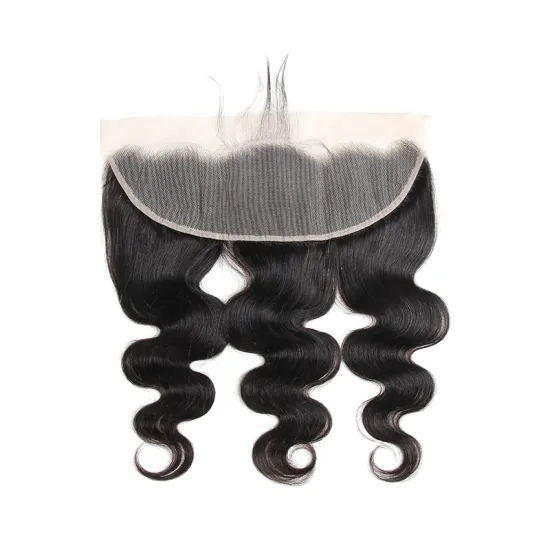 Wholesale 8- 22" Body Wave 4X4 Frontal Swiss Hd 13X4 13X6 Lace Frontal Raw Virgin Hair With Baby Hair Transparent Frontal 13X4
