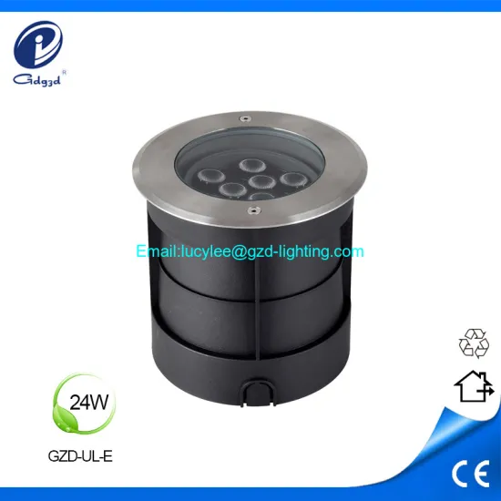 24W waterproof 304 stainless surface led underground light