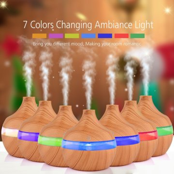 Alibaba Wholesale 300ml Wooden Grain Essential Oil Diffuser