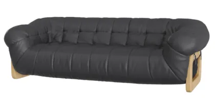 A crisp-edge sofa in a compact space