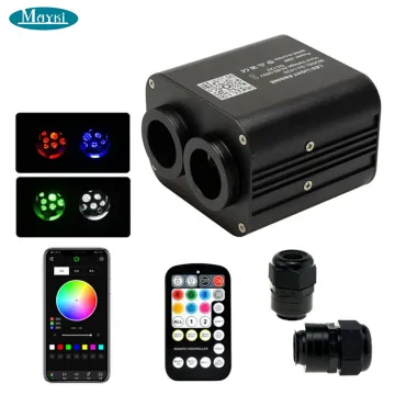 20W Dual Port Fiber Optic Light Engine for Star Ceiling LED Fiber Optic Lights Controlled by APP
