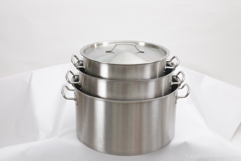 Stockpot en acier inoxydable à isolation élevée