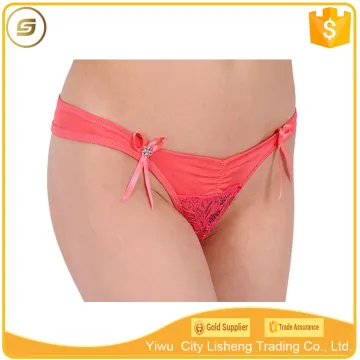 2017 new fashion satin ladies' sexy fancy panty thong tanga thongs for women