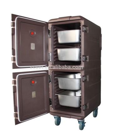 Insulated food warmer cabinet