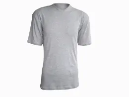 100% Cotton Men's V-Neck T-shirt 160G