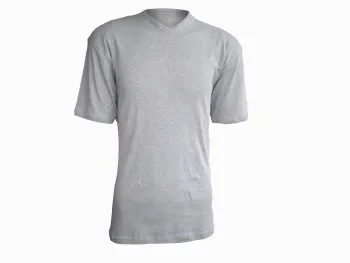 100% Cotton Men's V-Neck T-shirt 160G
