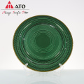 ATO Wholesale Glass blue Plate Dinner Plate Tableware