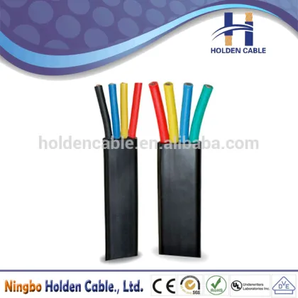 Colored thick flat electrical cable brand