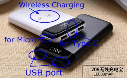 QC 3.0 fast charging power bank 10000mAh