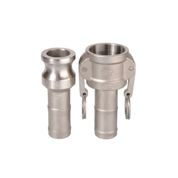 SS316 or SS304 Stainless Steel Flexible Pipe Quick Coupling Camlock Connector C+E Type