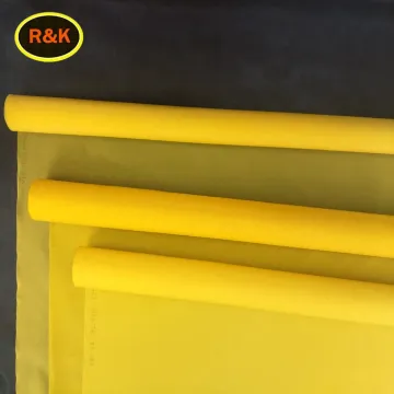 Yellow rotary printing screen mesh