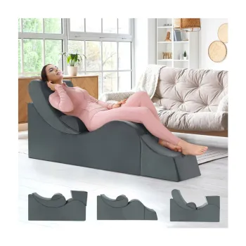 Ergonomic Multifunctional Foam Recliner for Relaxation and Yoga