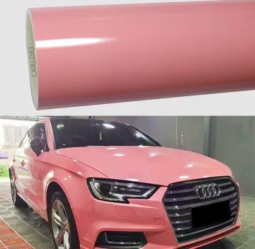 super gloss pink car vinyl wrap