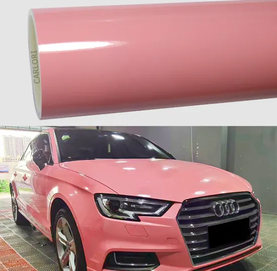super gloss pink car vinyl wrap