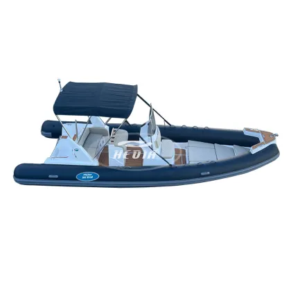Europe Orca 23ft Inflatable Fiberglass RIB Boat with Engine