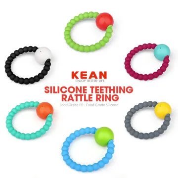 Food Grade Silicone Bead Rattle Teether Gift For Baby Cool Baby Toys