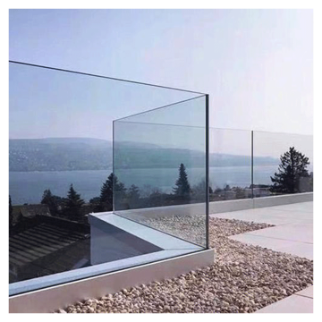 Frameless Glass Balcony Railing System - DTOP Glass Balustrade Railing