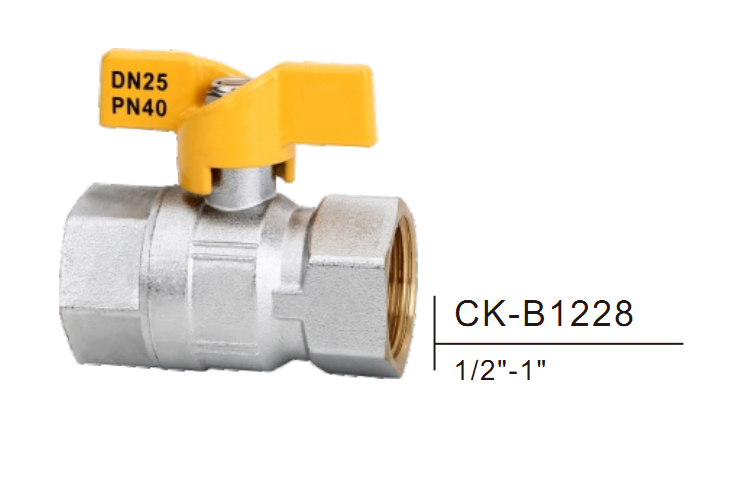 Valve à bille en laiton CK-B1228 1/2 "-1"