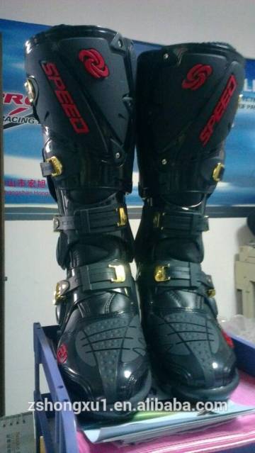 Motor bike racing boots motorcycle riding boots B1004 BLACK