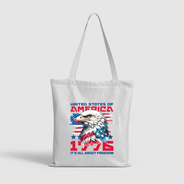 All Ages Canvas Bag For Independence Day Freedom