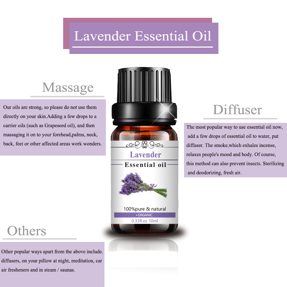 Aceite de aromaterapia 100% Pure Lavender Lavender Oil esencial