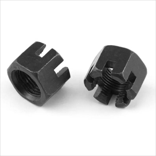 Din935 Castle Nut High Strength Black Slotted Nut