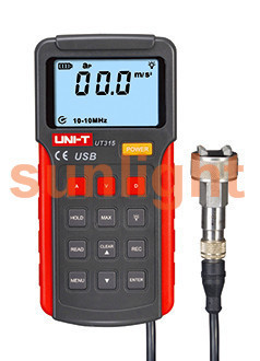 Handheld Vibration Meter, Displacement/Velocity/Acceleration Datalogger, USB UT315