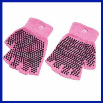 Yhao Amazon Supplier Non Slip Men Women Sportswear Half Finger Open Toe Silicone Slip Resistant Gloves Yoga Pilates Glove