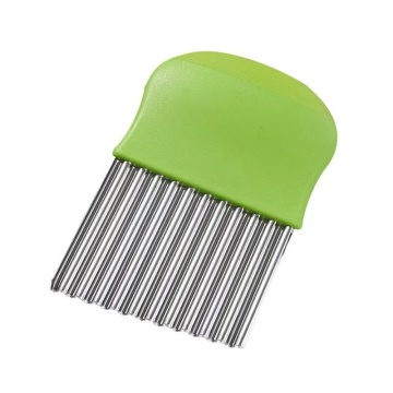 Onion Pleated French Fries Salad Corrugated Cutter: Potato Slicer for Wavy Vegetables and Fruits