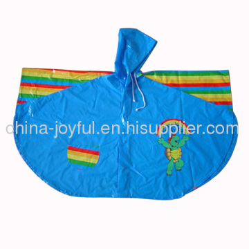 Colorful Pvc Raincoat For Kids 