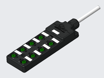 20/30m DBW Series Sensor Signal Collection M12 IP69K Prefabricated Cable Waterproof Junction Box